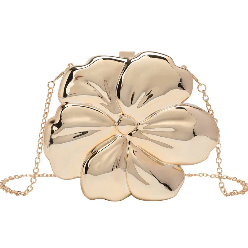 Flower Women's Clutch Chain Crossbody Bag – Stylish Fashion Shoulder Purse